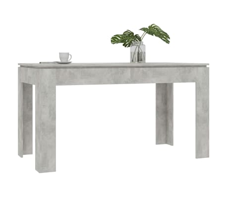 vidaXL Dining Table Concrete Gray 55.1"x27.6"x29.9" Engineered Wood