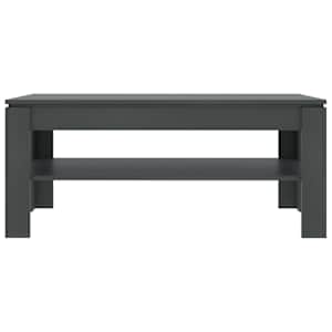 vidaXL Kavos staliukas, pilkos spalvos, 110x60x47cm, MDP