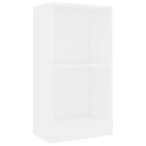 vidaXL raamaturiiul, valge, 40 x 24 x 75 cm, tehispuit