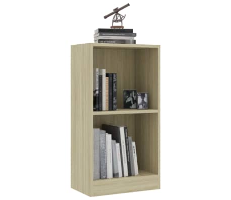vidaXL Bookshelf Sonoma Oak 15.7"x9.4"x29.5" Engineered Wood
