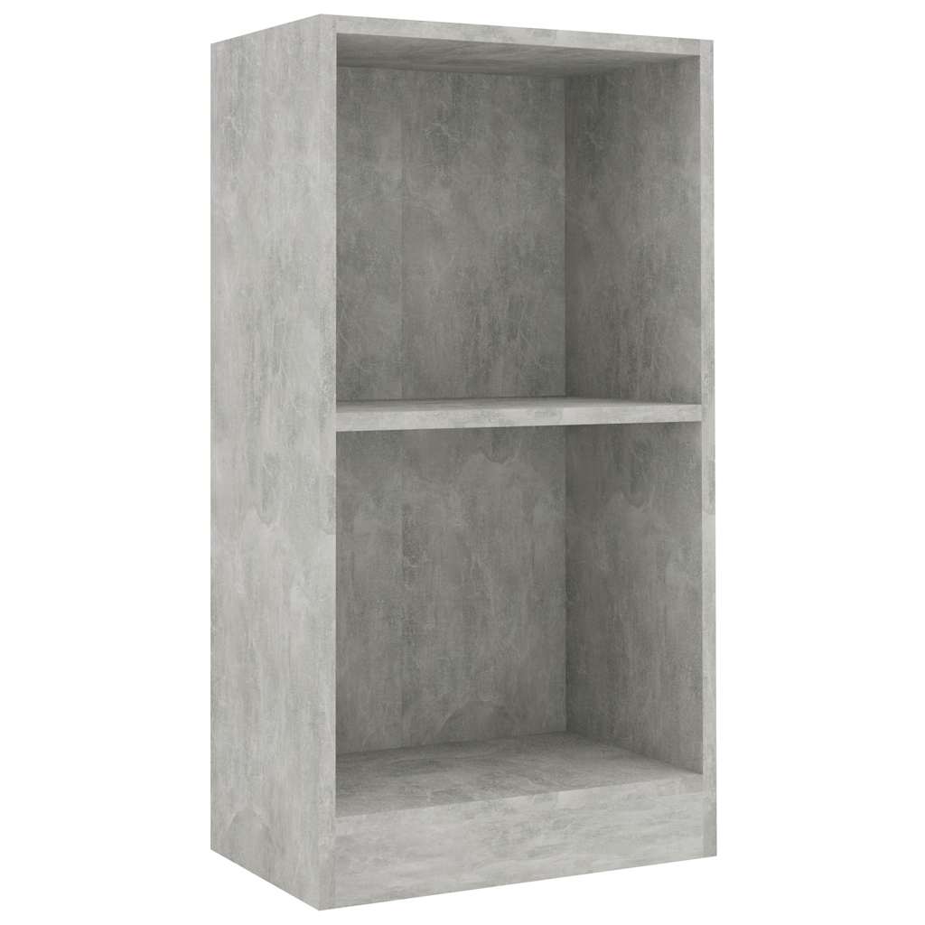 

vidaXL Bookshelf Concrete Gray 15.7"x9.4"x29.5" Chipboard