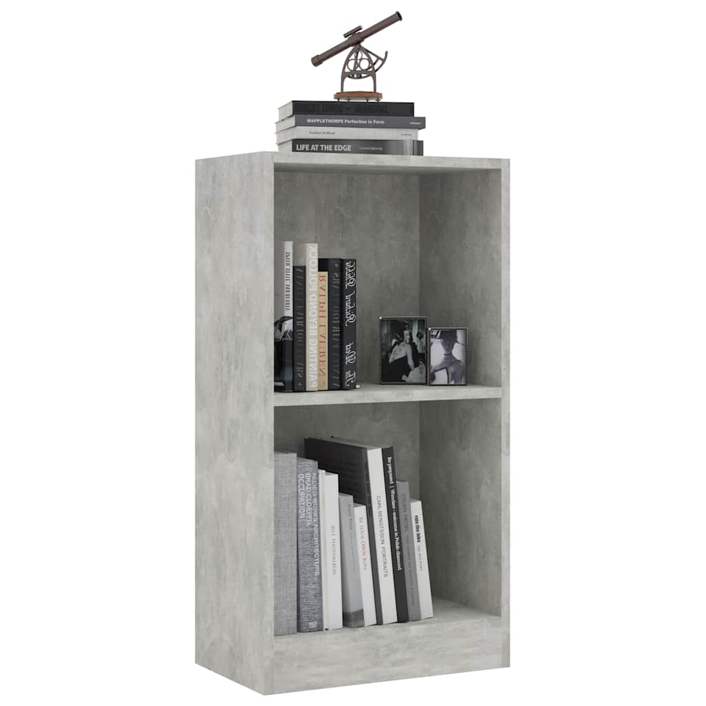 

vidaXL Boekenkast 40x24x75 cm spaanplaat betongrijs