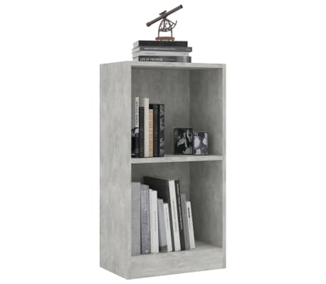 vidaXL Bookshelf Concrete Gray 15.7"x9.4"x29.5" Engineered Wood