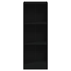 3patrová knihovna černá 40 x 24 x 109 cm kompozitní dřevo - obrázek 4