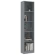 VidaXL Libreria In Metallo - Libreria Rovere Fumo 5 Ripiani 59x35x171 Cm Legno Multistrato 93612403