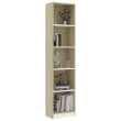 VidaXL Libreria a 5 Ripiani Marrone 60x30x175 cm in Legno di Pino | Leroy Merlin