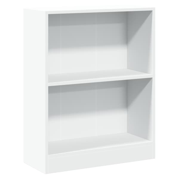 vidaXL raamaturiiul, valge, 60 x 24 x 76 cm, tehispuit