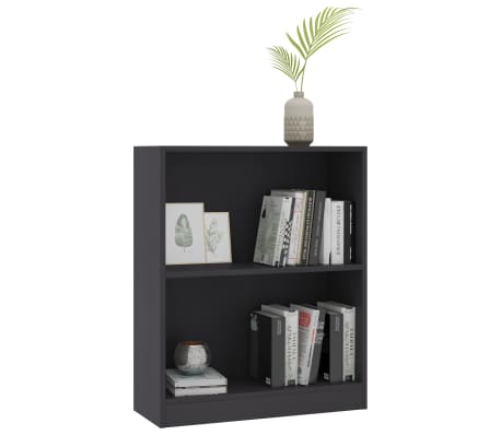 vidaXL sz&uuml;rke szerelt fa k&ouml;nyvespolc 60 x 24 x 76 cm