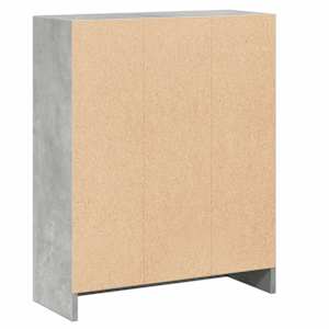 Knihovna betonově šedá 60 x 24 x 76 cm kompozitní dřevo - obrázek 7