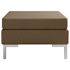 vidaXL Modulinė pakoja su pagalvėle, rudos spalvos, audinys