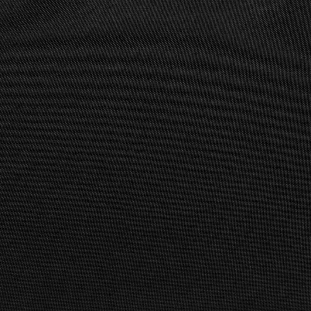 Taburet modular cu pernă, negru, material textil