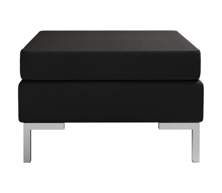 vidaXL Modulinė pakoja su pagalvėle, juodos spalvos, audinys