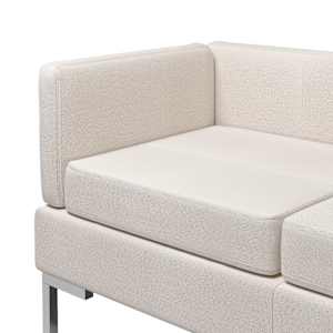 2dílná sedací souprava textil krémová - obrázek 6