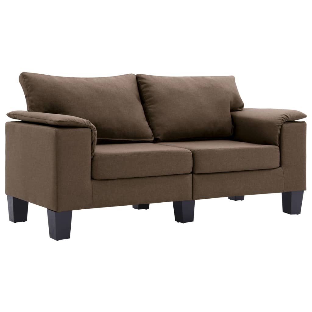 Dvivietė sofa, rudos spalvos, audinys | Stepinfit