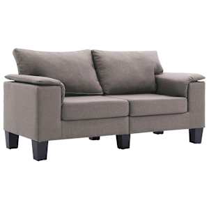 2místná pohovka taupe textil - obrázek 2