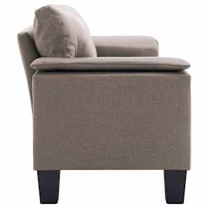 2místná pohovka taupe textil - obrázek 5
