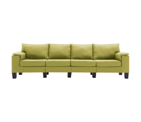 vidaXL 4-personers sofa stof grøn