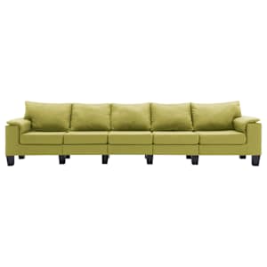 vidaXL Penkiavietė sofa, žalios spalvos, audinys