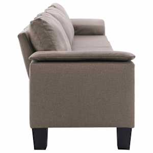 5místná pohovka taupe textil - obrázek 5