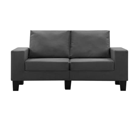vidaXL 2-personers sofa i stof mørkegrå