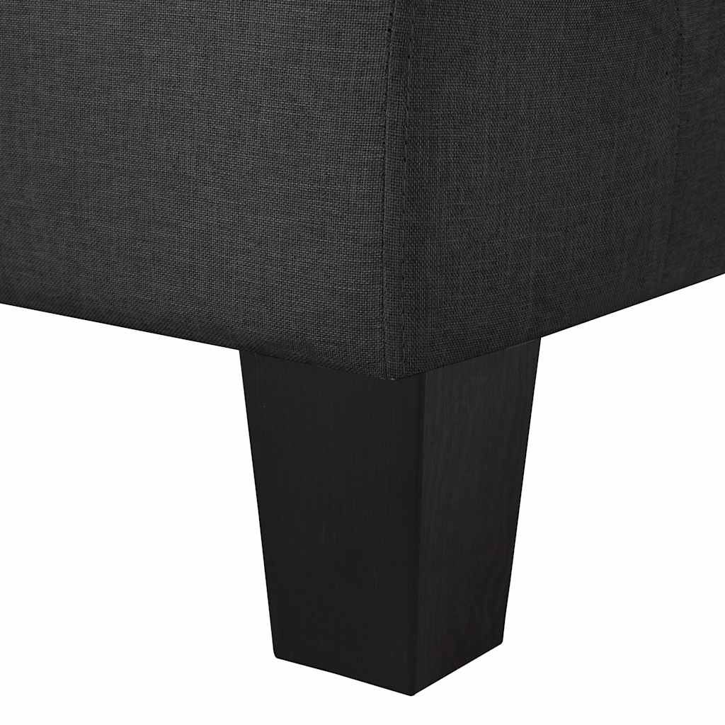 2místná pohovka černá textil - obrázek 7