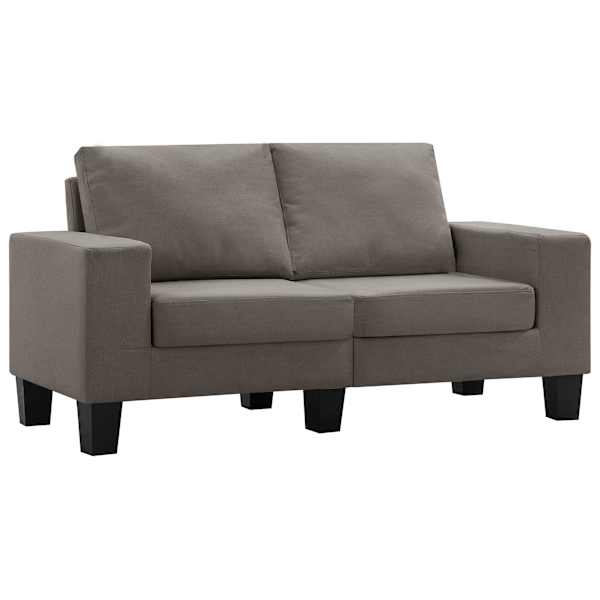 vidaXL Diivan Pruunikashall 2-kohalised diivanid kangas