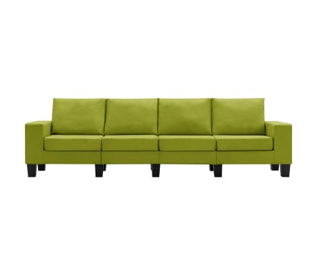 vidaXL 4-personers sofa stof grøn