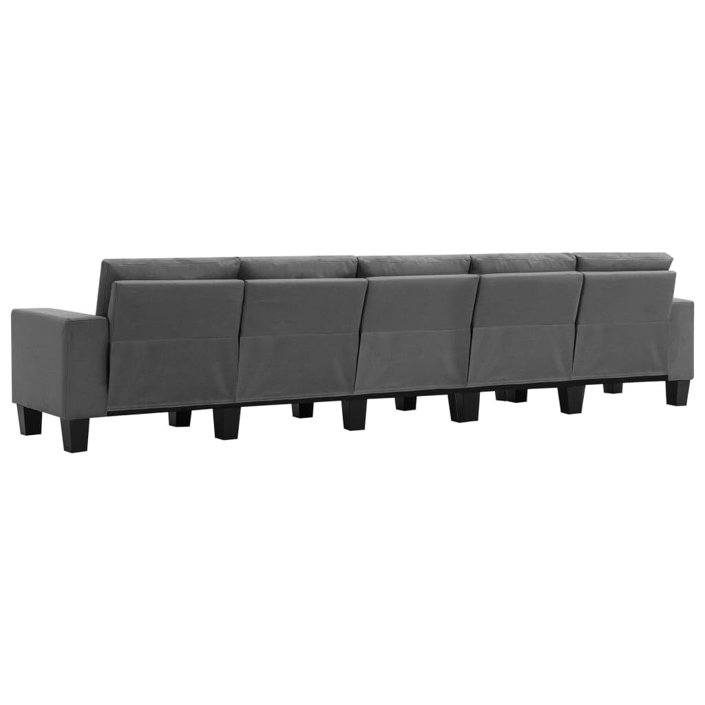 Penkiavietė sofa, tamsiai pilkos spalvos, audinys | Stepinfit