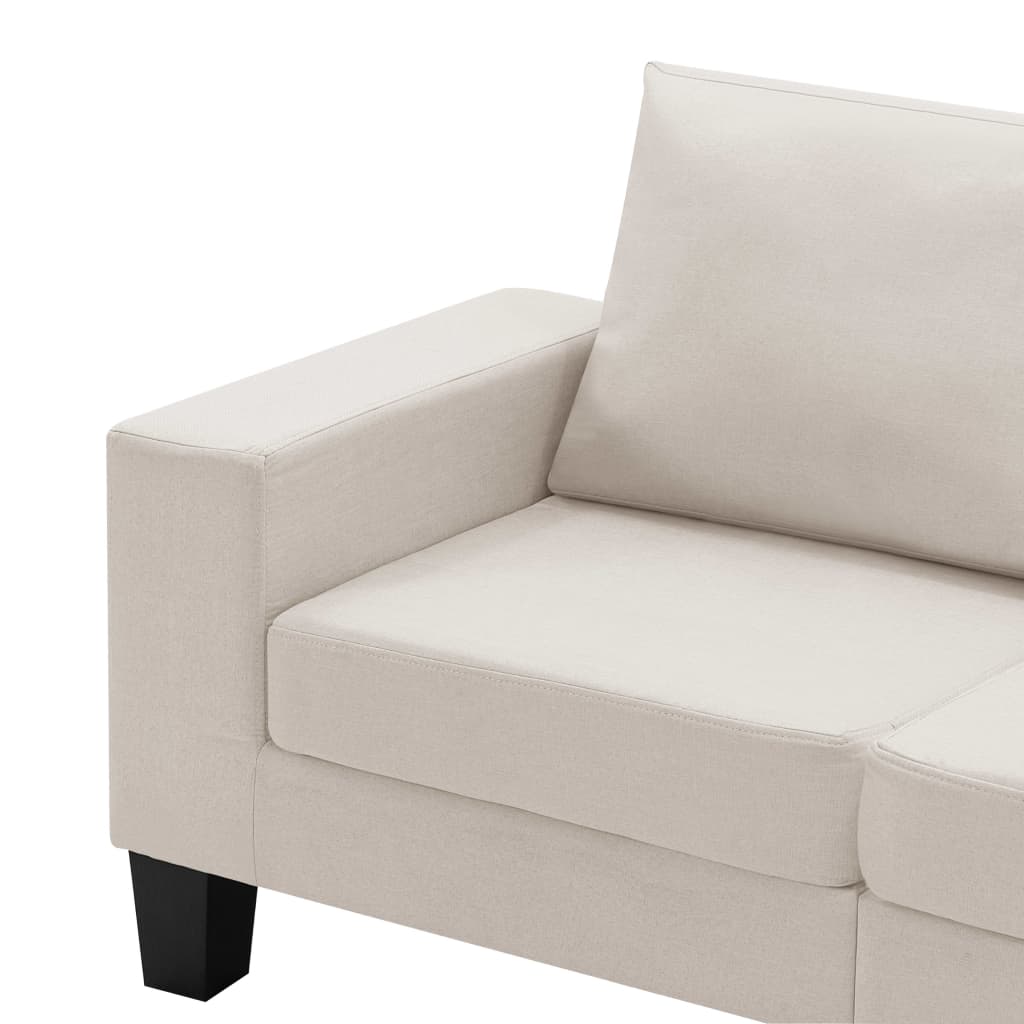 5-Sitzer-Sofa Creme Stoff-6