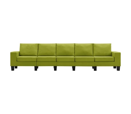 vidaXL Penkiavietė sofa, žalios spalvos, audinys