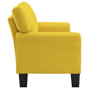 2místná pohovka žlutá textil - obrázek 5