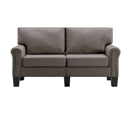 vidaXL 2-Sitzer-Sofa Taupe Stoff