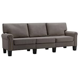 3místná pohovka taupe textil - obrázek 2