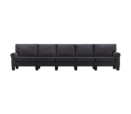vidaXL 5-personers sofa stof mørkegrå