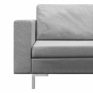 5dílná sedací souprava textil světle šedá - obrázek 5