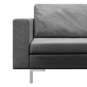 5dílná sedací souprava textil tmavě šedá - obrázek 5