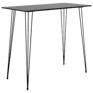 Barska miza črna 120x60x105 cm