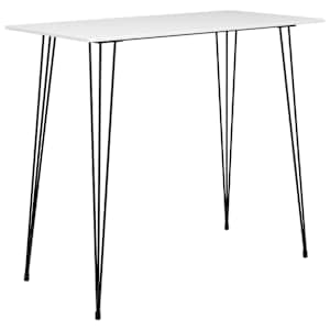 vidaXL baarilaud, valge, 120 x 60 x 105 cm