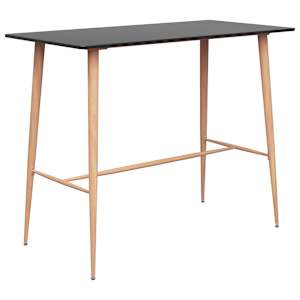 vidaXL baarilaud, must, 120 x 60 x 105 cm