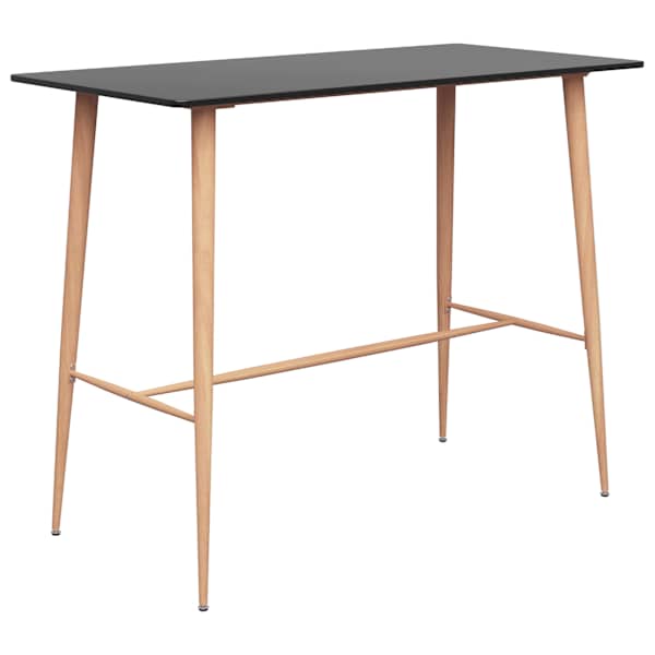 vidaXL baarilaud, must, 120 x 60 x 105 cm