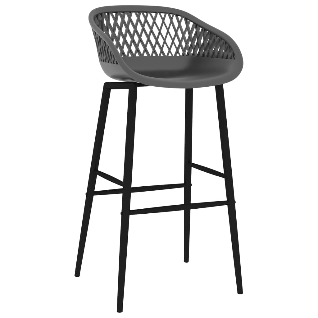 

vidaXL Barstoelen 2 st grijs