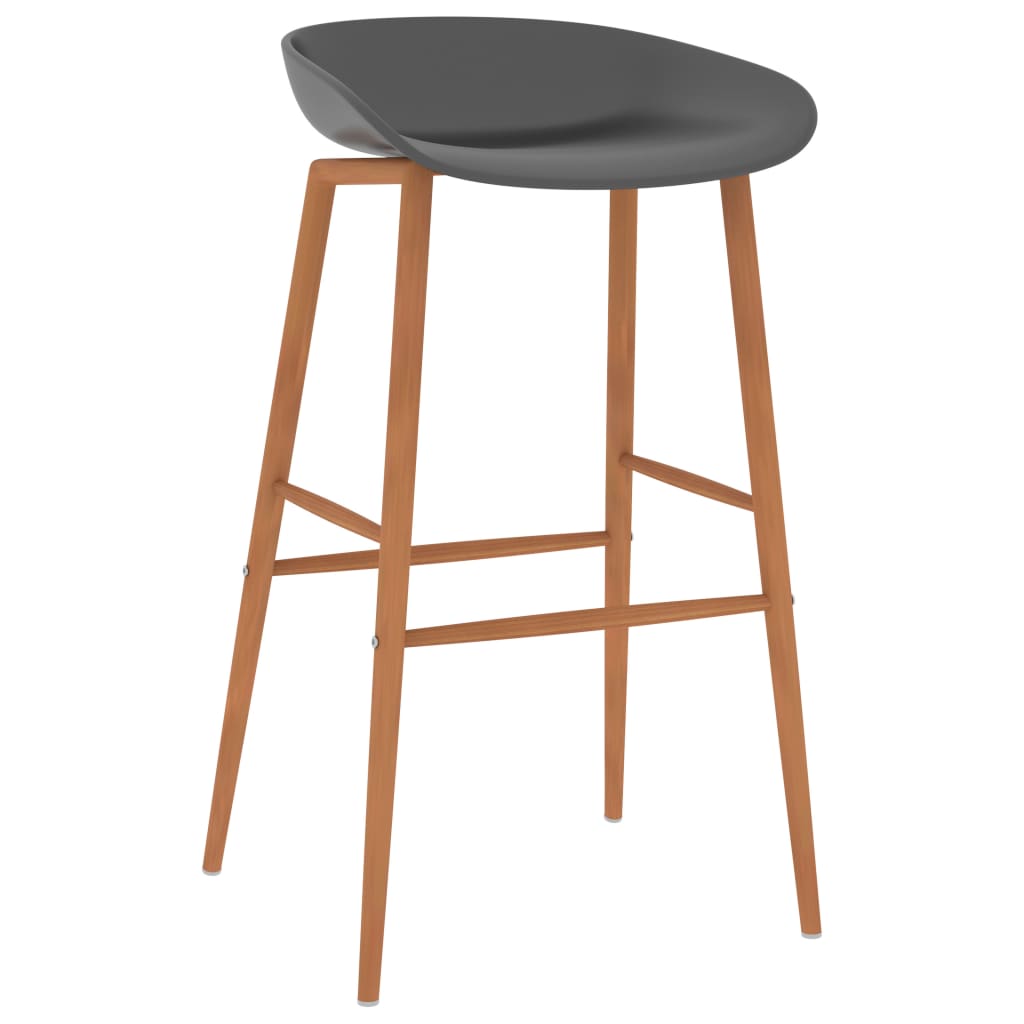 

vidaXL Barstoelen 2 st grijs