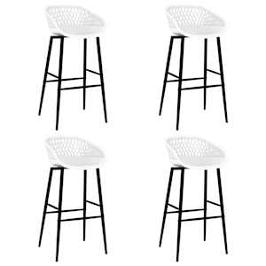 Barski stoli 4 kosi beli