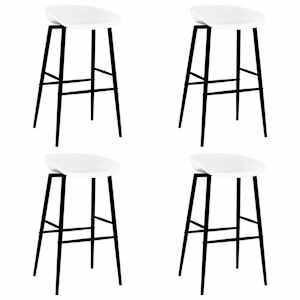 Barski stoli 4 kosi beli