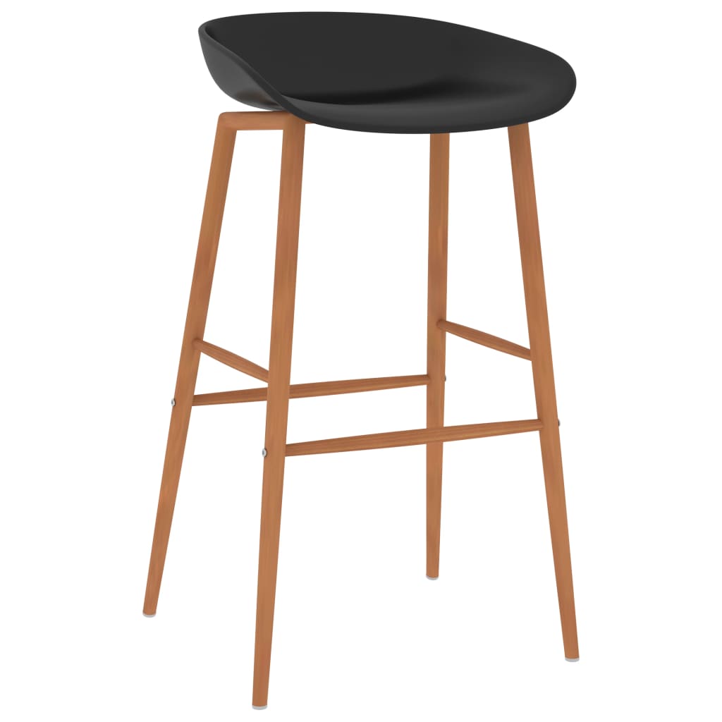 

vidaXL Barstoelen 4 st zwart