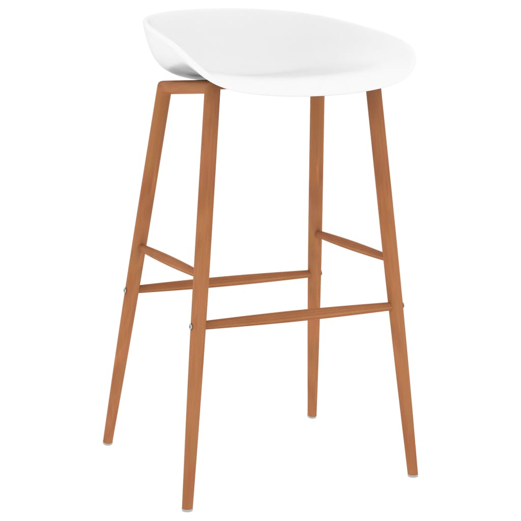 

vidaXL Barstoelen 4 st wit