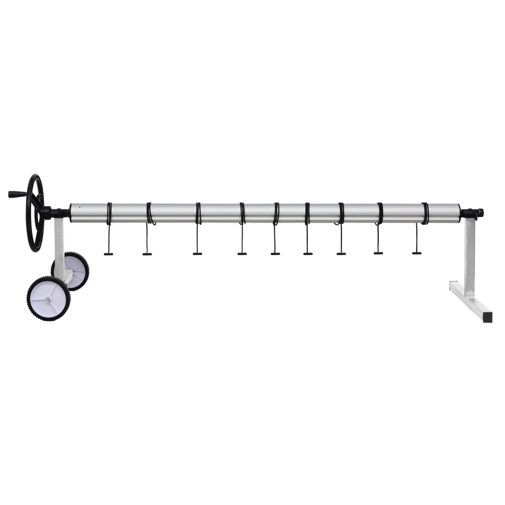 

vidaXL Zwembadhoesroller met roestvrijstalen frame