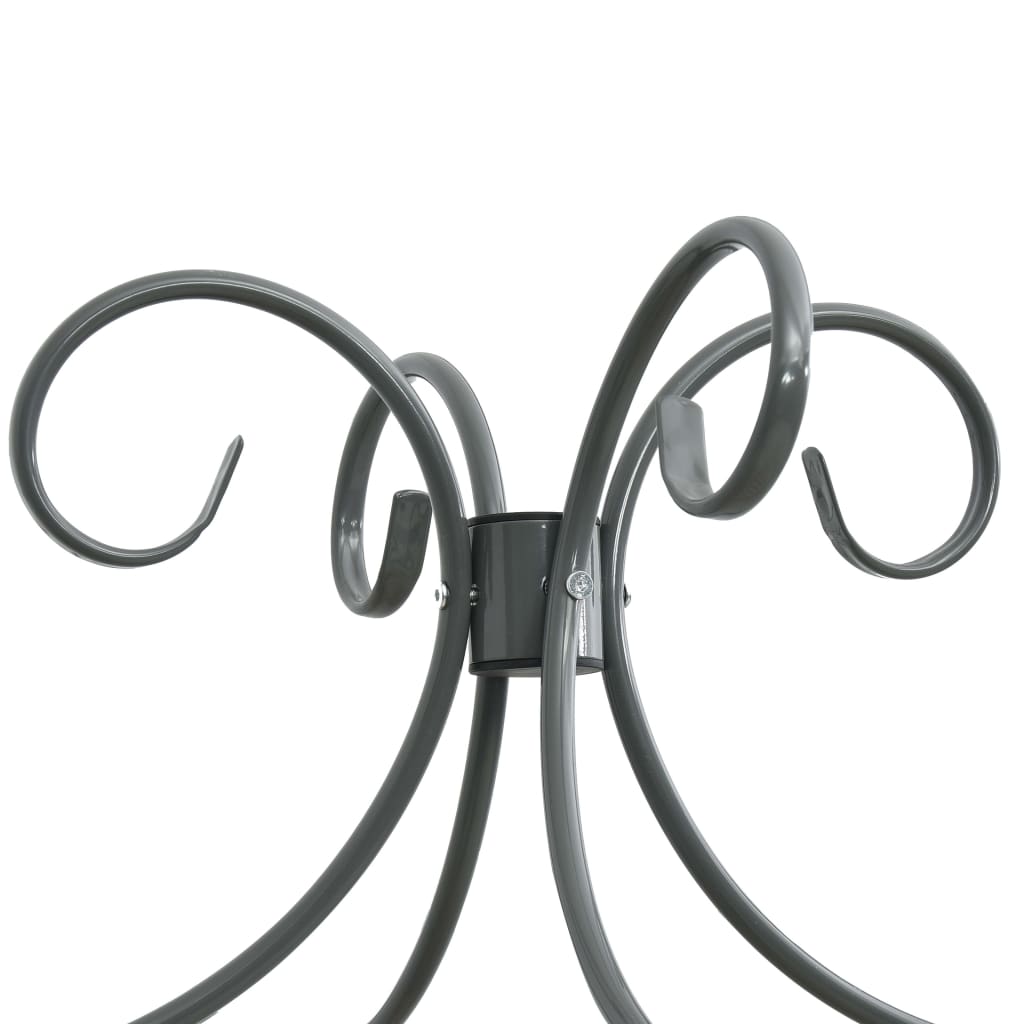 Letto A Baldacchino Grigio In Metallo 100x200 Cm VidaXL 14 width=274