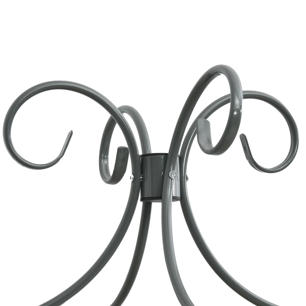 Alternativ bild 2 för VidaXl Himmelsäng Grå Metall 140X200 Cm