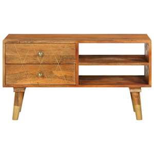 TV stolek 85 x 35 x 47 cm masivní mangovníkové dřevo - obrázek 3